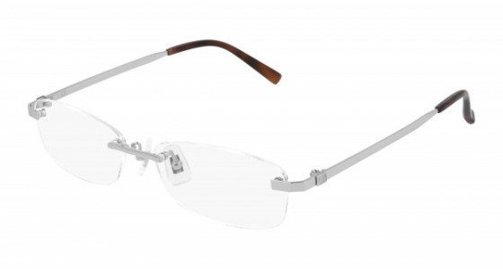 dunhill DU0017OJ Eyeglasses, 003 - SILVER with TRANSPARENT lenses
