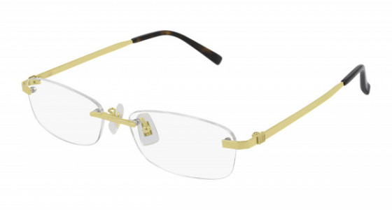 dunhill DU0017OJ Eyeglasses, 004 - GOLD with TRANSPARENT lenses
