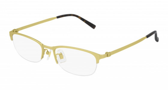 dunhill DU0019OJ Eyeglasses, 003 - GOLD with TRANSPARENT lenses