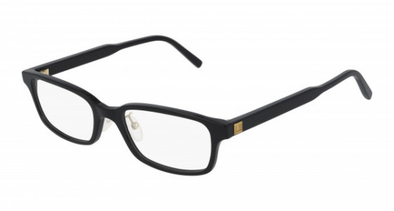 dunhill DU0020OJ Eyeglasses, 001 - BLACK with TRANSPARENT lenses