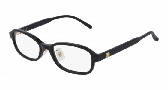 dunhill DU0021OJ Eyeglasses, 001 - BLACK with TRANSPARENT lenses