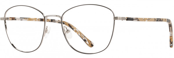 Cinzia Designs Cinzia Ophthalmic 5146 Eyeglasses, 1 - Black / Silver / Camel Demi