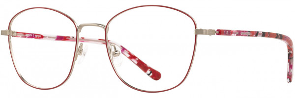 Cinzia Designs Cinzia Ophthalmic 5146 Eyeglasses, 3 - Cranbry / Graphte / Rouge Demi