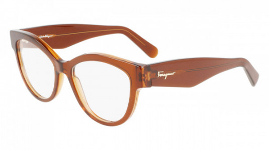 Ferragamo SF2934 Eyeglasses, (206) DEEP CARAMEL
