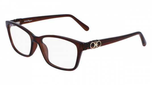 Ferragamo SF2935 Eyeglasses, (232) TRANSPARENT BROWN