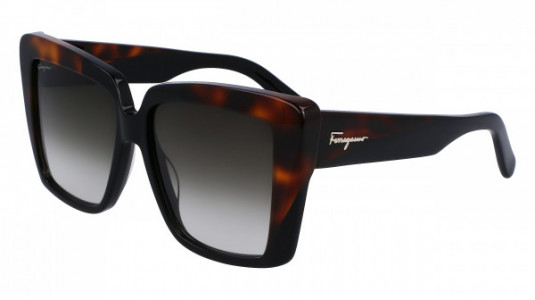 Ferragamo SF1060S Sunglasses, (021) GREY MARBLE/BORDEAUX