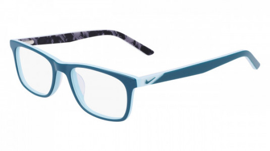 Nike NIKE 5547 Eyeglasses, (304) DARK TEAL GREEN/WORN BLUE