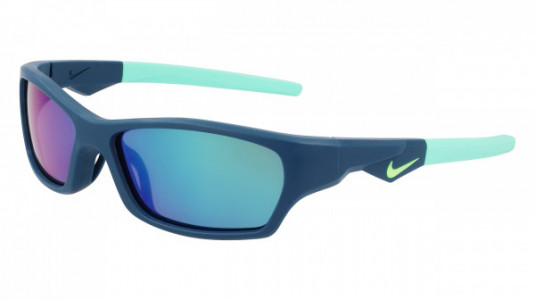 Nike NIKE JOLT M DZ7379 Sunglasses, (402) MATTE SPACE BLUE/GREEN MIRROR