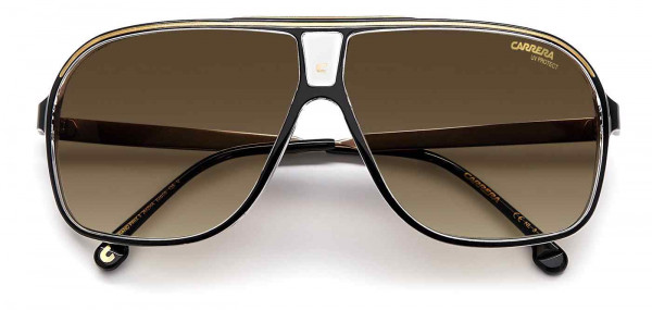 Carrera GRAND PRIX 3 Sunglasses, 02M2 BLACK GOLD