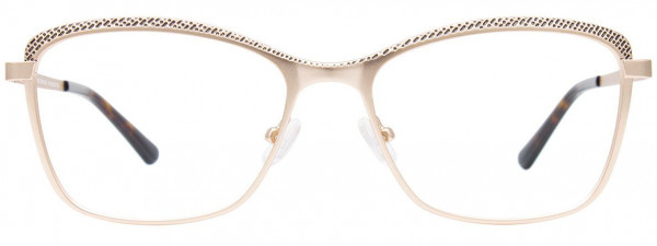 EasyClip EC615 Eyeglasses, 015 - Soft Gold & Black