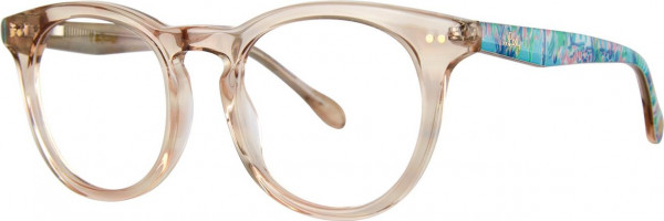 Lilly Pulitzer Girls Reyes Mini Eyeglasses, Crystal Sand