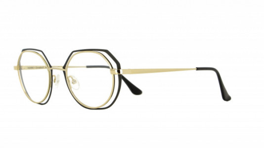 Vanni High Line V4401 Eyeglasses, shiny light gold/matt black