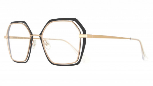Vanni High Line V4409 Eyeglasses, shiny rose gold/matt black