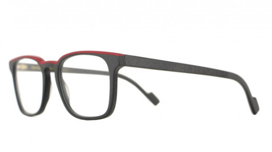 Vanni VANNI Uomo V2120 Eyeglasses, matt black micropixel / red line