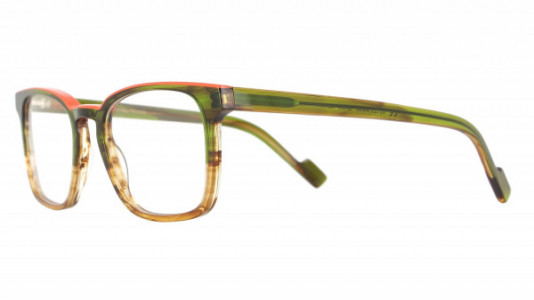 Vanni VANNI Uomo V2120 Eyeglasses, green-brown havana/orange line