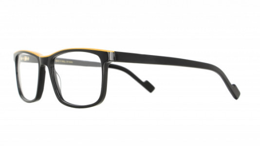 Vanni VANNI Uomo V2122 Eyeglasses, black/ mustard yellow line