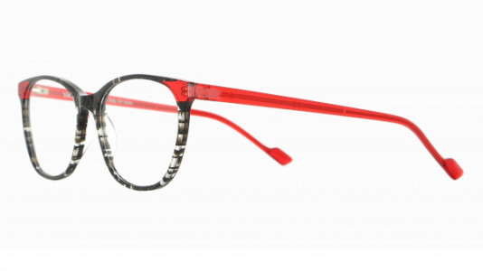 Vanni Spirit V1732 Eyeglasses, black Tangram/transparent red