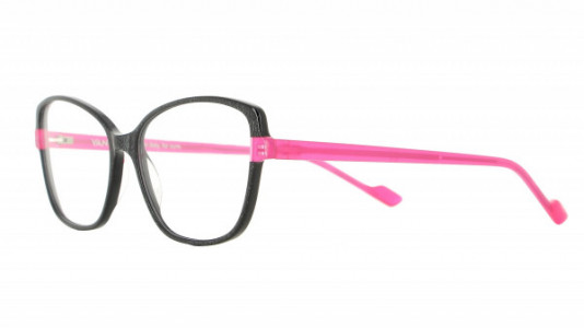 Vanni Spirit V1734 Eyeglasses, black micropixel / milky fuchsia