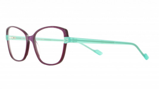 Vanni Spirit V1734 Eyeglasses, purple micropixel / milky light blue