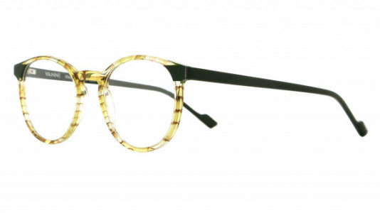 Vanni Spirit V1739 Eyeglasses, amber Macro/solid dark green