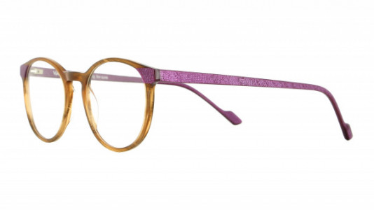 Vanni Spirit V1739 Eyeglasses, brown transparent horn / purple micropixel