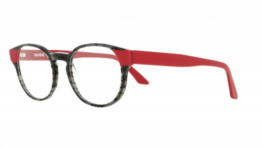 Vanni Spirit V1733 Eyeglasses, black macro/solid red