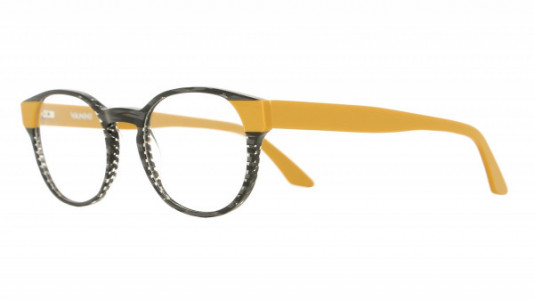 Vanni Spirit V1733 Eyeglasses, black wired/solid yellow