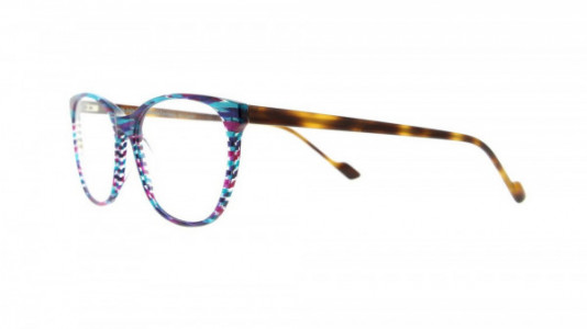 Vanni Accent V1316 Eyeglasses, turquoise and violet wired/havana