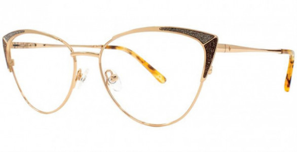 Adrienne Vittadini 1282 Eyeglasses, Gold
