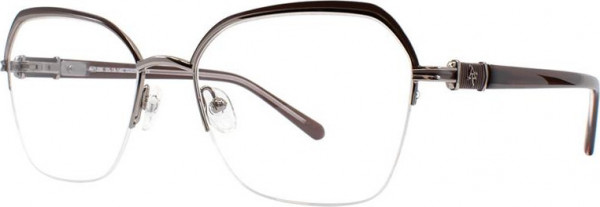Adrienne Vittadini 1286 Eyeglasses, Gun/Plum