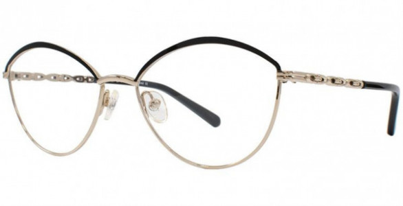 Adrienne Vittadini 1294 Eyeglasses, SBlk/SLGold