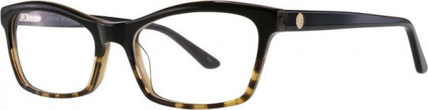 Adrienne Vittadini 574 Eyeglasses, Black/Tort