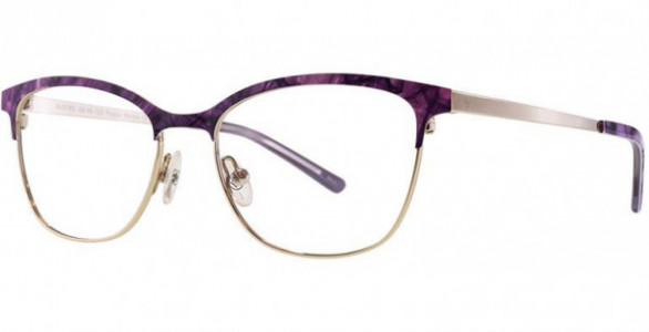 Adrienne Vittadini 576 Eyeglasses, Purple Marbl