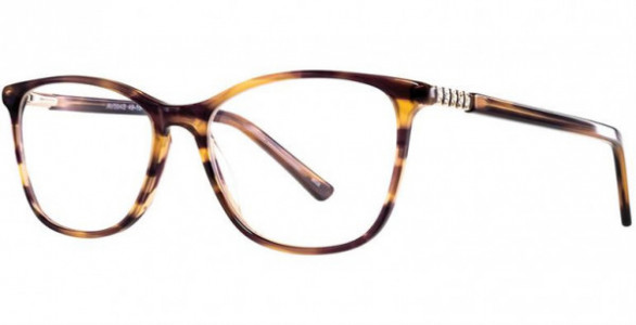 Adrienne Vittadini 584 Eyeglasses, Brown Horn