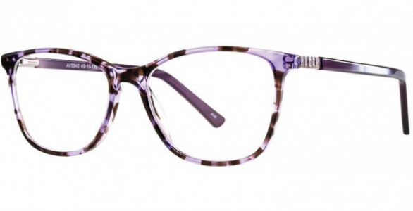 Adrienne Vittadini 584 Eyeglasses, Purple Multi