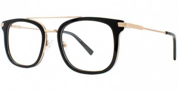 Danny Gokey 126 Eyeglasses, Black/Gold