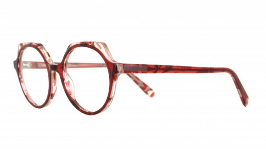 Vanni VANNI Petite M142 Eyeglasses, transparent red on pink pattern