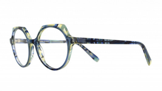 Vanni VANNI Petite M142 Eyeglasses, transparent blue on blue pattern