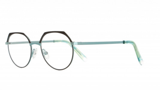 Vanni VANNI Petite M330 Eyeglasses, shiny light blue/ matt brown