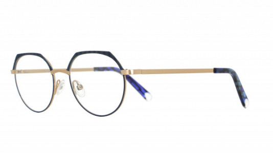Vanni VANNI Petite M330 Eyeglasses, shiny light gold/ matt navy blue