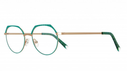 Vanni VANNI Petite M330 Eyeglasses, shiny rose gold/ matt turquoise