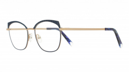 Vanni VANNI Petite M332 Eyeglasses, shiny light gold/ matt navy blue