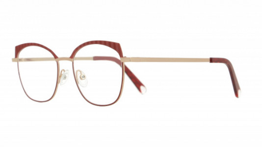 Vanni VANNI Petite M332 Eyeglasses, shiny rose gold/ matt burgundy