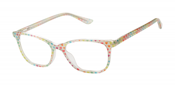 gx by Gwen Stefani GX837 Eyeglasses, Multicolor Hearts (MUL)