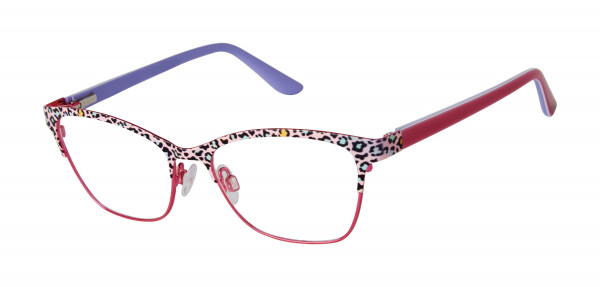 gx by Gwen Stefani GX835 Eyeglasses, Pink Leopard (PNK)