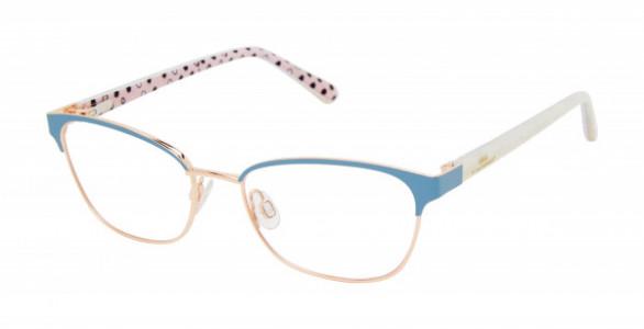 Lulu Guinness LK042 Eyeglasses, Blue (BLU)