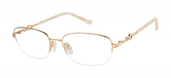 Tura R599 Eyeglasses, Silver/Gold (SIL)