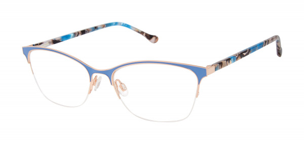 Buffalo BW521 Eyeglasses, Blue/ Rose Gold (BLU)