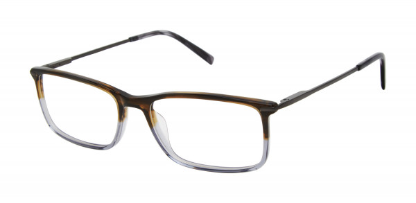 Geoffrey Beene G537 Eyeglasses, Brown/Grey (BRN)