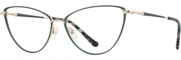 Cinzia Designs Cinzia Ophthalmic 5148 Eyeglasses, 3 - Emerald / Gold